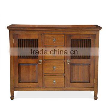 Buffet Console Ethnic Java Natural Finish Teak Wood Furniture photo-3