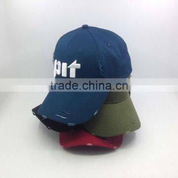 100%Cotton Distressed Baseball Cap Custom Color And Logo photo-2