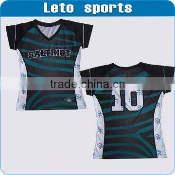 Sublimation printing OEM team rugby jersey 100% polyester made sublimation custom rugby jersey