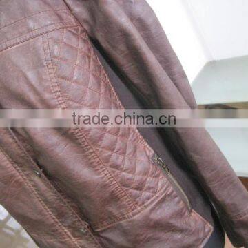 Lapel Badges Leather Wear Blouses Slim PU Jackets Women's Clothing photo-3