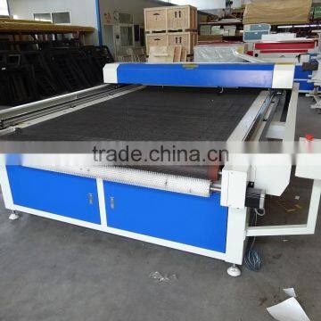 Rabbit HX-1525 100w laser flat bed cutting machine with conveyor table