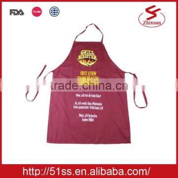 Cheap price polyester cotton apron for BBQ