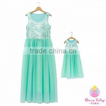 Wholesale Mother and Daughter Matching Dresses Mommy and me Clothing photo-6
