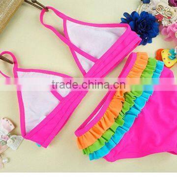 2pcs/lot Baby Girl Swimwear Summer Children Bikini Cute Swimwear photo-4