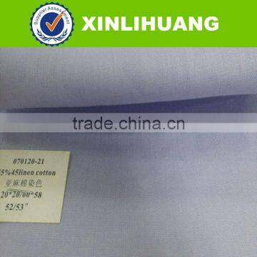 2015 Cheap Cotton Linen Fabric Wholesale Solid Woven Shirting Linen Fabric photo-3