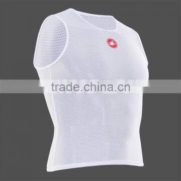 Breathable hot sale mesh cycling jersey top baselayer