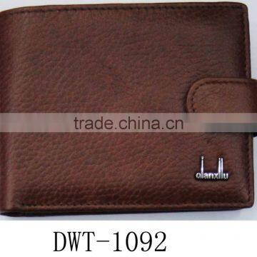 Fashion Coffee Cowhide Skin Real Leather Purse Wallet Men photo-3