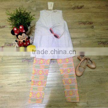 fashion kids girls dress and pant set