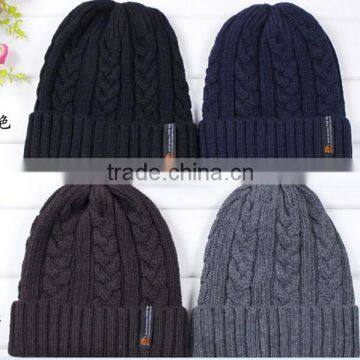 best-selling western european style funny winter cable beanie knitted hat