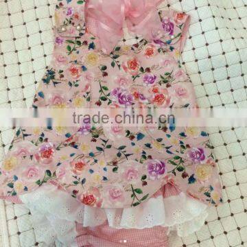 Baby Clothing Vintage Floral Design Clothing Set Plus Size Kids Clothing Outfit photo-5