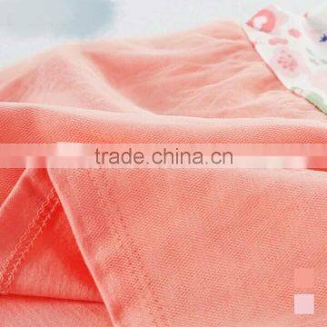 European Kids Dress Fashion Style Flower Printed Short Sleeve Cotton Baby Girls Dress photo-5