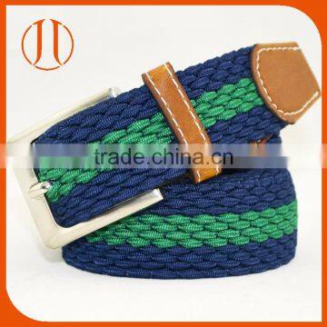 China mens thicken braided elastic stretch casual belts