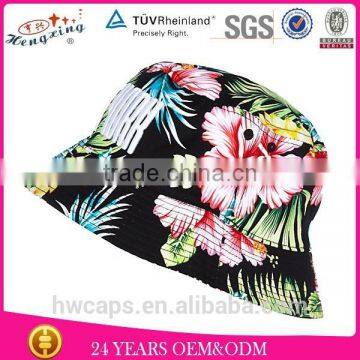 Design Your Own Custom 100% Cotton Wholesale Cheap Floral Blank Bucket Hats