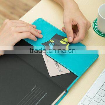 A5 Softcover Busniess Notebook PU Section Sawing Binding Planner for Gift Customizable Logo photo-3