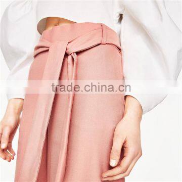 2017 Dongguan Wholesale OEM Casual Cropped Pants for Women photo-4