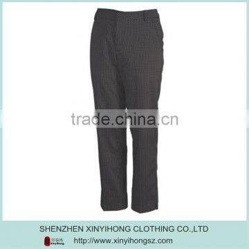 Polyester/cotton Thick Fabric Plaid Tech Style Golf Pants photo-3