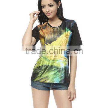 Europe and the United States selling digital casual women's short sleeve t-shirt