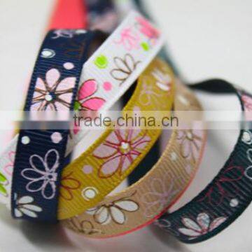 hi-ana ribbon 190 Customized best selling daisy flower printed ribbon