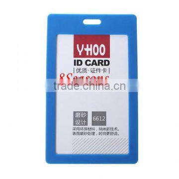 Blue Vertical Polyvinylchlorid ID Cards Badges Holders 10.9cm x6.7cm