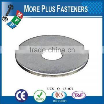 Made in Taiwan Low Carbon Zinc Finish Steel Extra Thick Silicon Bronze Stainless Sleet Thick Fender Washer photo-2