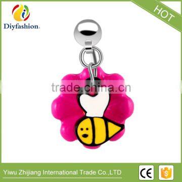 Cute animal Stainless steel flower honey Body Piercing belly ring