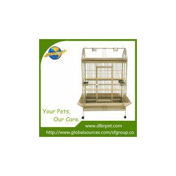 Opening Playtop power steel large parrot cage with toys,factory supply,OEM is welcome.