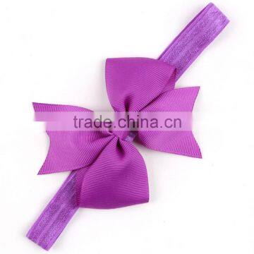Kids Stretch Bowknot Headbands Headwear Fishtail Hair Bow Flower