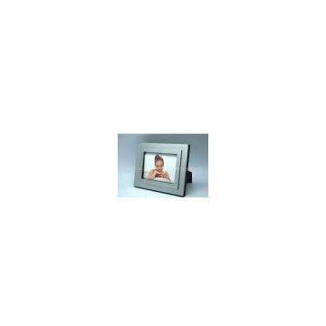 brushed aluminum frame velvet easel back