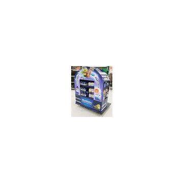 Advertising POP Cardboard Display Shelf , Floor retail Display