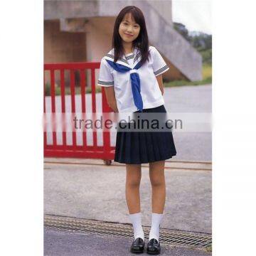 OEM woven cotton and tc fabric beautiful school uniforms