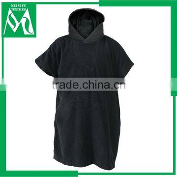 long black microfiber surf poncho beach towel changing robe