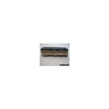 DUCTILE IRON GRATING CHANNEL,TRENCH DRAIN,DRAINAGE SYSTEM,WATER DRAINAGE,RAIN DRAIN,POLYMER CONCRETE CHANNEL, YX-200B