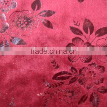 Plain & Color Embossed Velvet Fabric