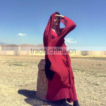 B22514A Ladies Large Cotton Scarves Autumn/winter Fringes Cotton Scarf photo-4