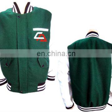 Fashion Girls long wool jacket,wool varsity jackets for sports custom wholesale