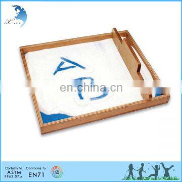 2016 wholesale montessori toy montessori wooden toys language wooden sand tray