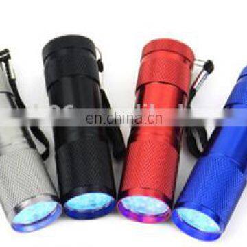 low price money detected UV flashlight 395nm UV flashlight emergency flashlight