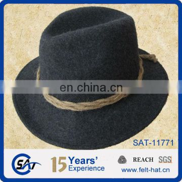 Crushable wool Fedora hat, Indiana Jones