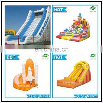 Hot attactive giant inflatable slide for kids, top quality PVC inflatable slides, cheap inflatable slide for sale