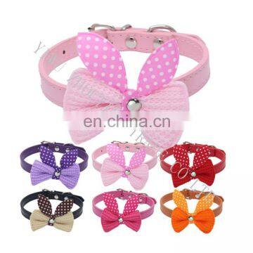 Whosale colorful lovely pet collar for small animal in stock ,pet collars personalized