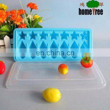 plastic ice tray mould with lid