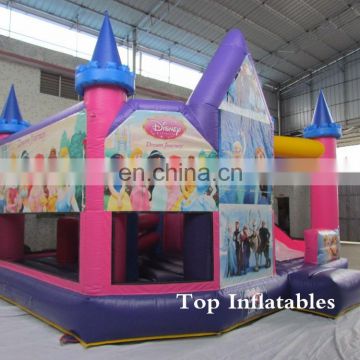 Inflatable princess castle combo jumping inflatable princess jumper combo for kids