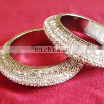 Lac Crystal Bangles