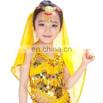 BestDance kids dance costume bra top sexy bellydance costume sequin wear bra top for girls OEM