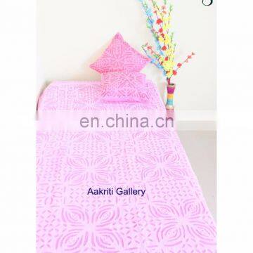 Single Cutwork Kantha Quilt Twin Size Kantha Jaipuri Razai Blanket Soft Cotton Quilt