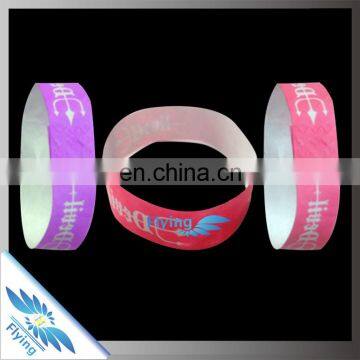 colorful paper tyvek wristbands with neon color