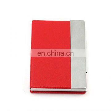 FASHION RED LEATHER BUSINESS CARD HOLDER