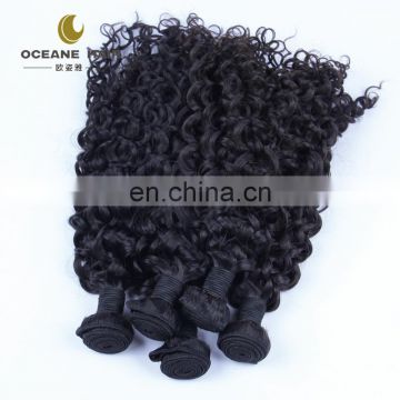 100% virgin chemical free darling hair extension, remy curly hair weaves