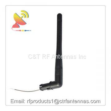 Omnidirectional wifi antenna 5g external antenna rubber duck antenna with adapter coaxial cable