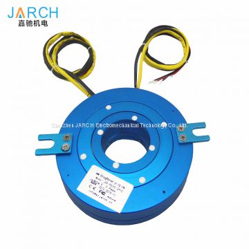 45mm Flat through bore slip ring flanges pancake slipring